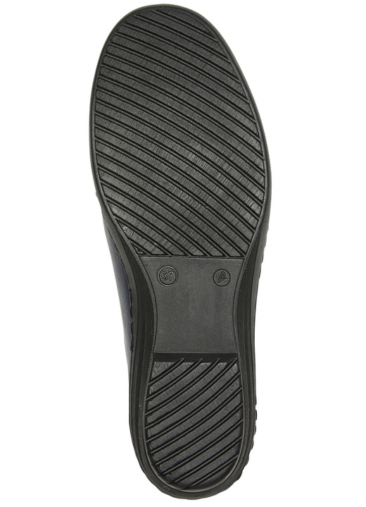 Slipper & Schnürschuhe - Gemini Slipper mit Leder-Applikation, in Größe 036 bis 042, in Farbe MARINE Ansicht 3