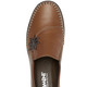 Slipper & Schnürschuhe - Gemini Slipper mit Leder-Applikation, in Größe 036 bis 042, in Farbe MARINE – Farbe COGNAC – Ansicht 2
