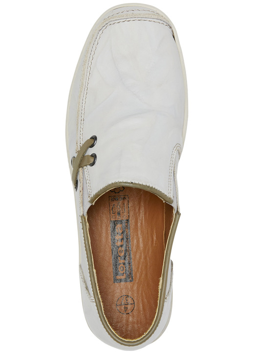 Slipper & Schnürschuhe - ELENA EDEN Slipper mit Knitterstruktur, in Größe 036 bis 043, in Farbe ROT Ansicht 5