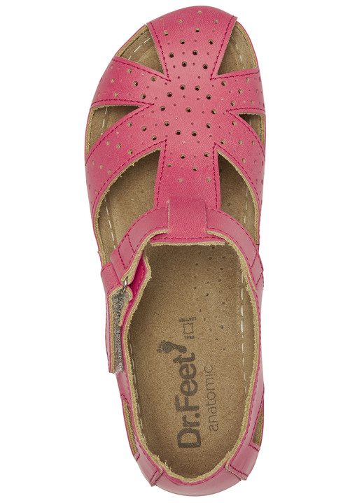 Sandaletten & Pantoletten - ELENA EDEN, klassische Damen-Sandalen, Weite H, mit Klettverschluss, in Größe 036 bis 042, in Farbe SCHWARZ Ansicht 8