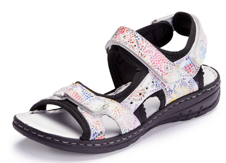 Gemini Trekking-Sandale mit bunter Floral-Prägung