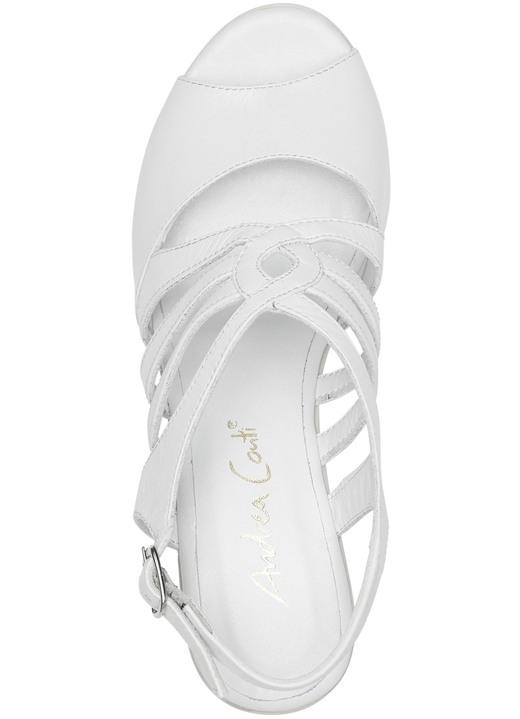 - Andrea Conti Sandalette aus Nappaleder, in Größe 036 bis 041, in Farbe WEISS Ansicht 2