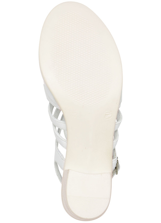 - Andrea Conti Sandalette aus Nappaleder, in Größe 036 bis 041, in Farbe WEISS Ansicht 3