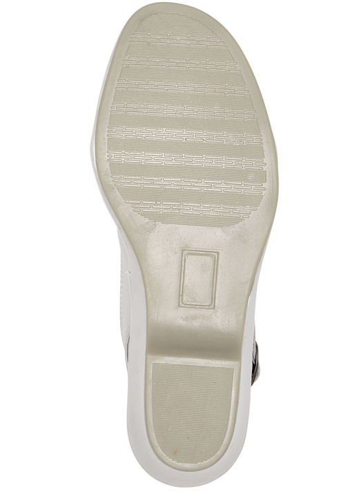 Sandaletten & Pantoletten - ELENA EDEN, elegante Damen-Sandalen, Weite G, aus Leder, in Größe 035 bis 042, in Farbe PERLWEISS Ansicht 3