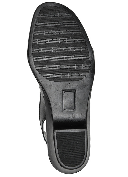 Sandaletten & Pantoletten - ELENA EDEN, elegante Damen-Sandalen, Weite G, aus Leder, in Größe 035 bis 042, in Farbe PERLWEISS Ansicht 6