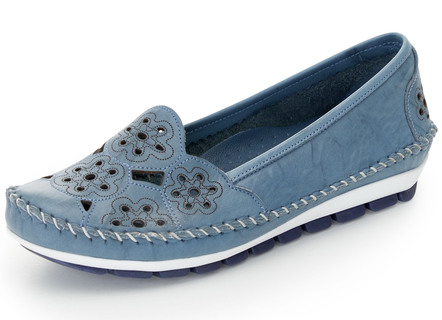 Gemini, leichte Damen-Slipper, Weite G, mit herausnehmbarem Fußbett