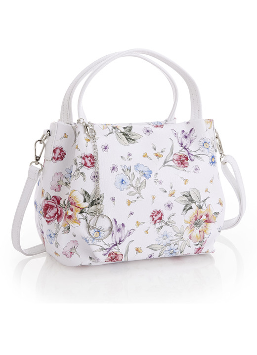 Taschen - Laurina, Tasche, Damen, mit abnehmbarem, verstellbarem Umhängeriemen, in Farbe WEISS-MULTICOLOR Ansicht 1