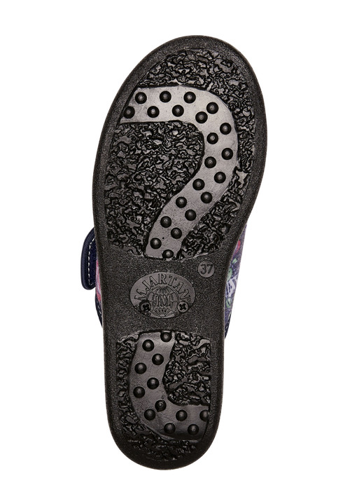 Hausschuhe - Zweierpack, klassische Damen-Hausschuhe, Weite H, mit Klettverschluss, in Größe 036 bis 042, in Farbe 1X BLAU, 1X ROT Ansicht 6