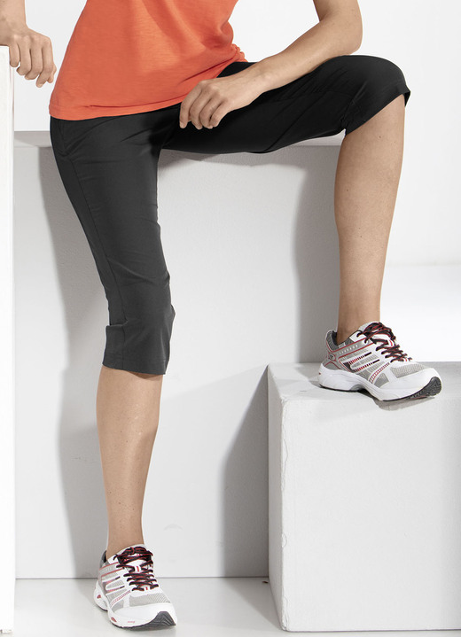 Homewear & Freizeitmode - 3/4-Hose von „LPO“ in 3 Farben, in Größe 036 bis 050, in Farbe SCHWARZ