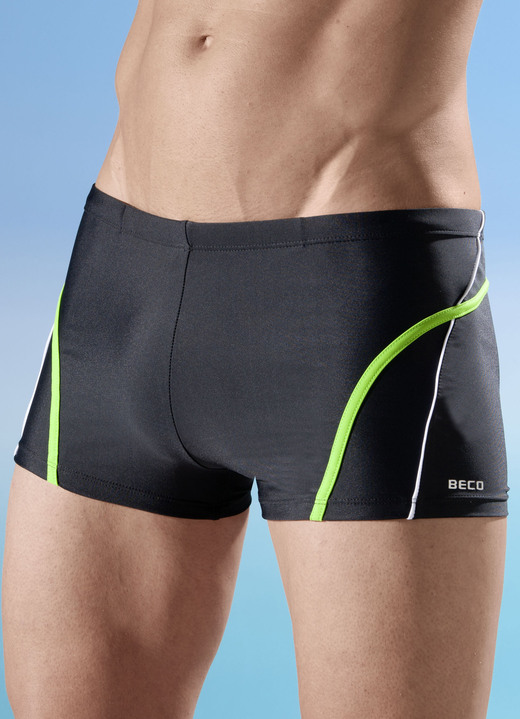 Badehosen - Badepants mit halbem Vorderteilfutter, in Größe 004 bis 010, in Farbe MARINE Ansicht 2