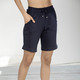 Homewear - Bermuda mit Dehnbund rundum, in Größe 036 bis 054, in Farbe MARINE