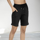 Homewear - Bermuda mit Dehnbund rundum – Farbe SCHWARZ Homewear - Bermuda mit Dehnbund rundum, in Größe 036 bis 054, in Farbe SCHWARZ