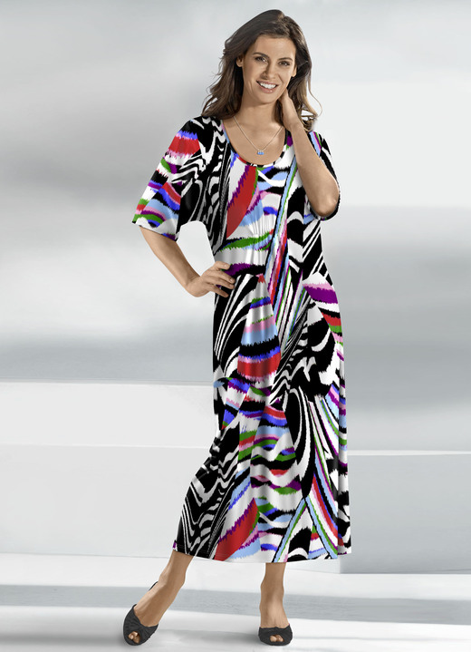 - Kaftan von Klaus Modelle, in Größe 038 bis 062, in Farbe SCHWARZ-BUNT