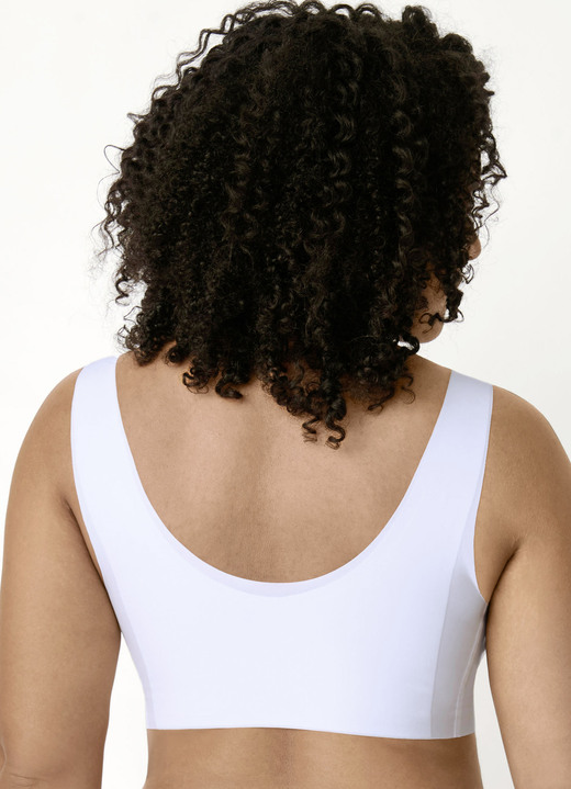 - Sloggi ZERO Feel Bustier mit Push-up-Effekt, in Größe L bis S, in Farbe WEISS Ansicht 3
