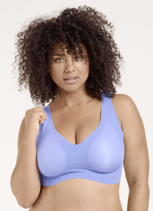 Sloggi - Sloggi ZERO Feel Bustier mit Push-up-Effekt, in Größe L bis S, in Farbe AZURBLAU Ansicht 1