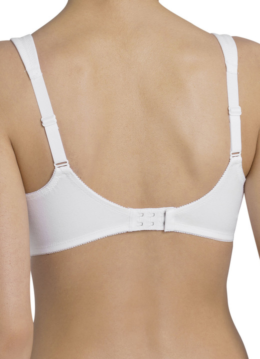 Soft-BH - Triumph-Cotton Shaper-BH mit hohem Baumwollanteil Ansicht 2 Soft-BH - Triumph-Cotton Shaper-BH mit hohem Baumwollanteil, in Größe 080 bis 100, in Cup C, in Farbe WEISS Ansicht 2