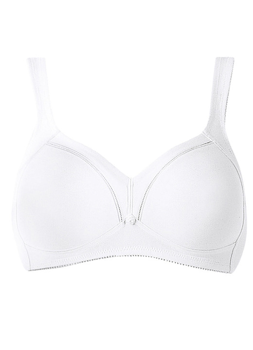 Soft-BH - Triumph-Cotton Shaper-BH mit hohem Baumwollanteil Ansicht 3 Soft-BH - Triumph-Cotton Shaper-BH mit hohem Baumwollanteil, in Größe 080 bis 100, in Cup C, in Farbe WEISS Ansicht 3