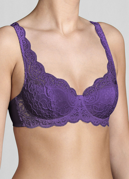 Triumph - Triumph Amourette Bügel-BH mit Elastikspitze, in Größe 075 bis 095, in Cup C, in Farbe SCHWARZ Ansicht 9