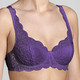 Triumph - Triumph Amourette Bügel-BH mit Elastikspitze, in Größe 075 bis 095, in Cup B, in Farbe WEISS – Farbe VIOLA – Ansicht 5