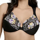 Bügel-BH - Glamorise Bügel-BH mit Floraldessin, in Größe 075 bis 115, in Cup B, in Farbe SCHWARZ-BUNT – Farbe SCHWARZ-BUNT – Ansicht 1