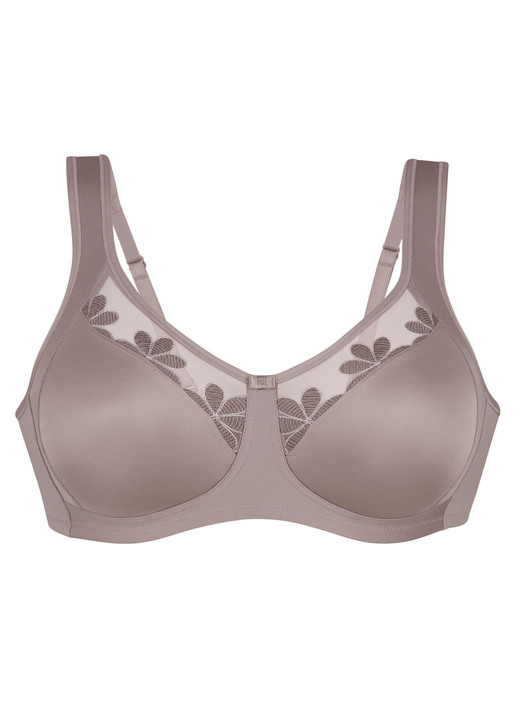 Soft-BH - Anita BH mit Tülleinsatz am Dekolleté, in Größe 075 bis 110, in Cup F, in Farbe NOUGAT Ansicht 3