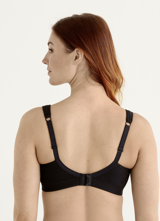 Soft-BH - Swegmark of Sweden BH mit Elastikspitze Ansicht 3 Soft-BH - Swegmark of Sweden BH mit Elastikspitze, in Größe 075 bis 100, in Cup B, in Farbe SCHWARZ Ansicht 3
