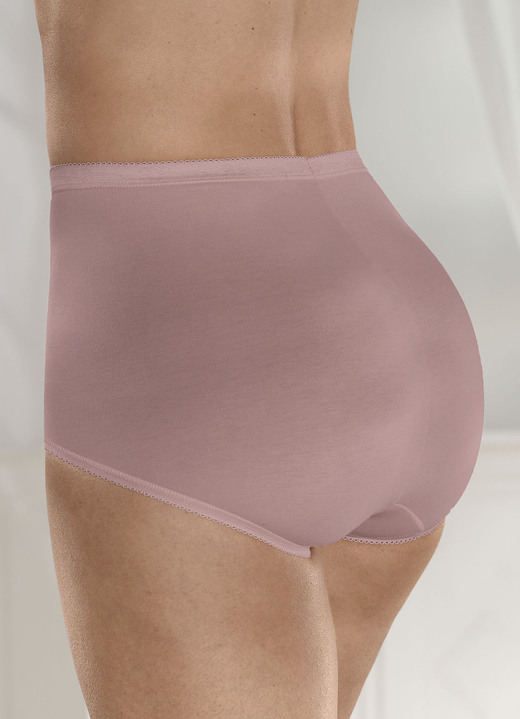 Slips - Sloggi Dreierpack Maxi-Slips Ansicht 2 Slips - Sloggi Dreierpack Maxi-Slips, in Größe 038 bis 054, in Farbe 1X KAKAO, 1X MARINE, 1X WEISS Ansicht 2