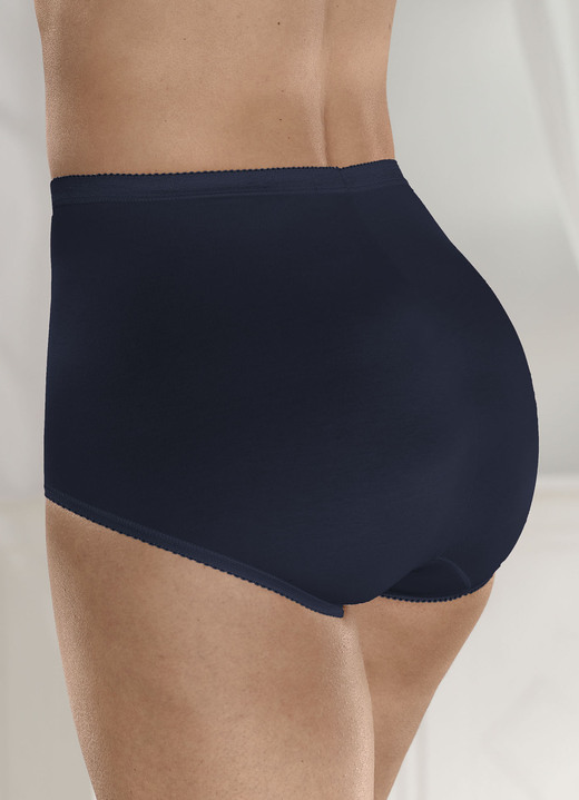 Slips - Sloggi Dreierpack Maxi-Slips Ansicht 4 Slips - Sloggi Dreierpack Maxi-Slips, in Größe 038 bis 054, in Farbe 1X KAKAO, 1X MARINE, 1X WEISS Ansicht 4