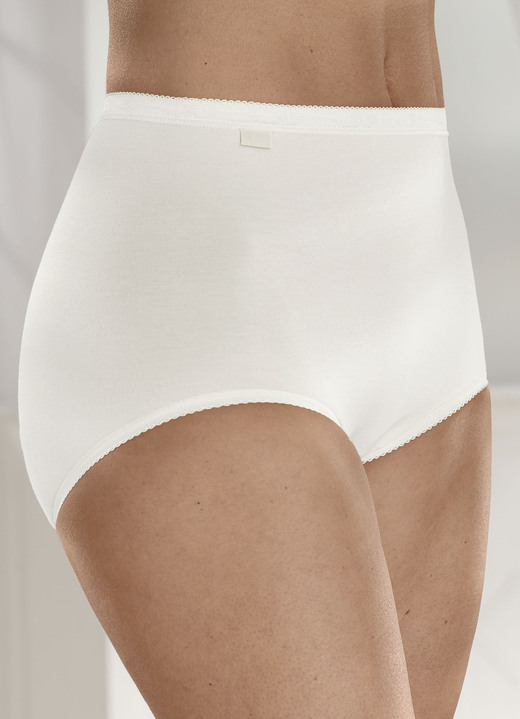 Slips - Sloggi Dreierpack Maxi-Slips Ansicht 3 Slips - Sloggi Dreierpack Maxi-Slips, in Größe 038 bis 058, in Farbe 1X VIOLETT, 1X PUDER, 1X SEKT Ansicht 3