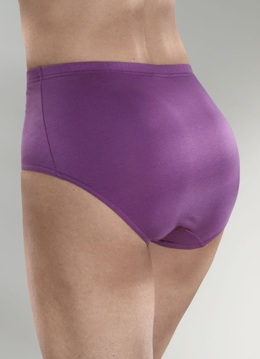 - Viererpack Slips mit Gummizug, in Größe 038 bis 056, in Farbe BEERE Ansicht 2