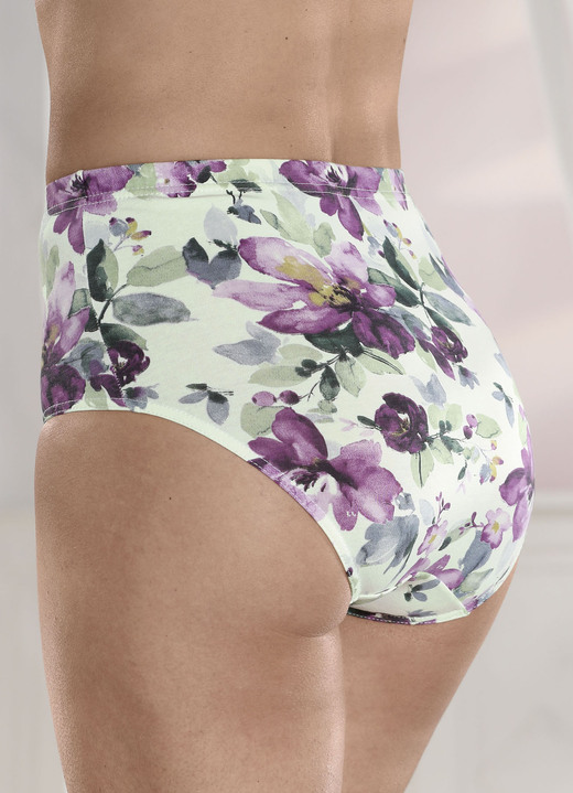 Slips - Viererpack Slips mit Gummizug, in Größe 038 bis 056, in Farbe LINDGRÜN-BUNT Ansicht 2