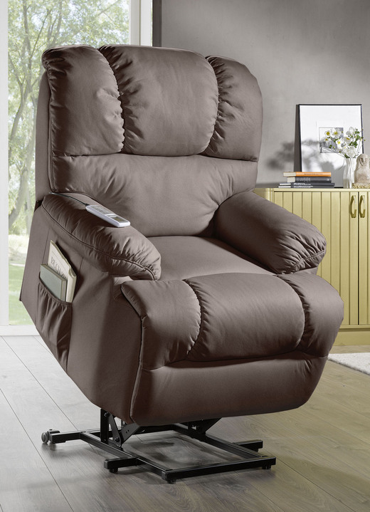 TV-Sessel / Relax-Sessel - Relaxsessel mit komfortabler Kippfunktion, in Farbe BRAUN, in Ausführung Relaxsessel, mechanisch verstellbar Ansicht 2