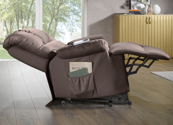 TV-Sessel / Relax-Sessel - Relaxsessel mit komfortabler Kippfunktion, in Farbe BRAUN, in Ausführung Relaxsessel, mechanisch verstellbar Ansicht 3