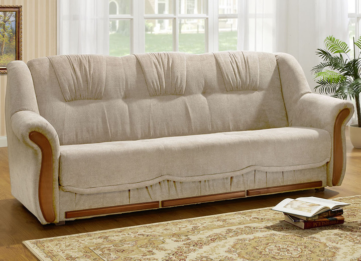 Polstergruppen - Polstermöbel mit angenehmem, hochflorigem Stoffbezug, in Farbe GRÜN, in Ausführung Zweisitzer Ansicht 12