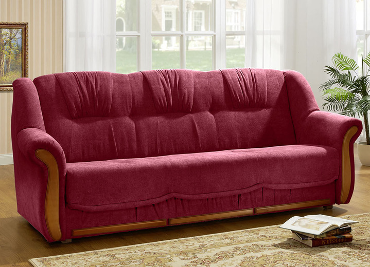 Polstergruppen - Polstermöbel mit angenehmem, hochflorigem Stoffbezug, in Farbe GRÜN, in Ausführung Zweisitzer Ansicht 14