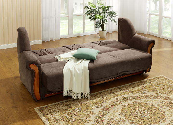 Polstergruppen - Polstermöbel mit angenehmem, hochflorigem Stoffbezug, in Farbe GRÜN, in Ausführung Zweisitzer Ansicht 11