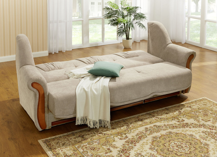 Polstergruppen - Polstermöbel mit angenehmem, hochflorigem Stoffbezug, in Farbe GRÜN, in Ausführung Zweisitzer Ansicht 13