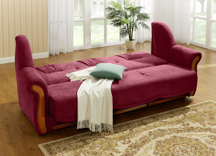 Polstergruppen - Polstermöbel mit angenehmem, hochflorigem Stoffbezug, in Farbe GRÜN, in Ausführung Zweisitzer Ansicht 15