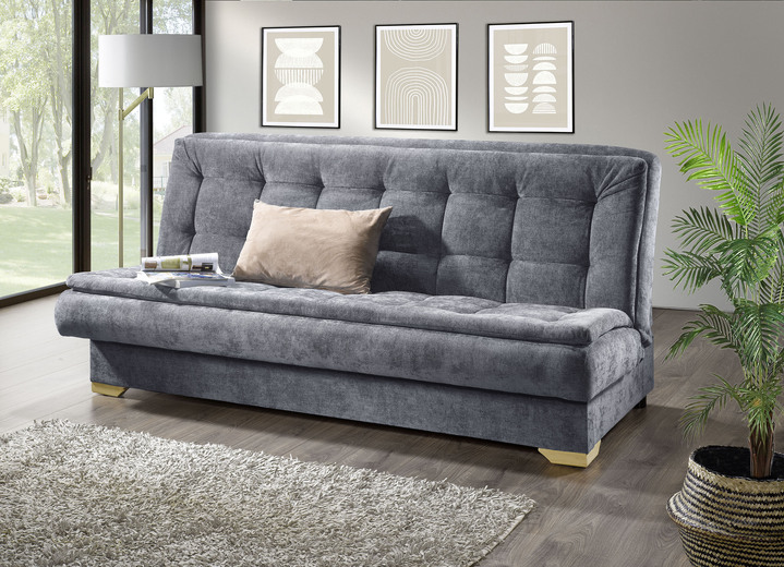 Schlafsofas - Schlafsofa mit Bettkasten für eine erholsame Auszeit, in Farbe BLAU Ansicht 4