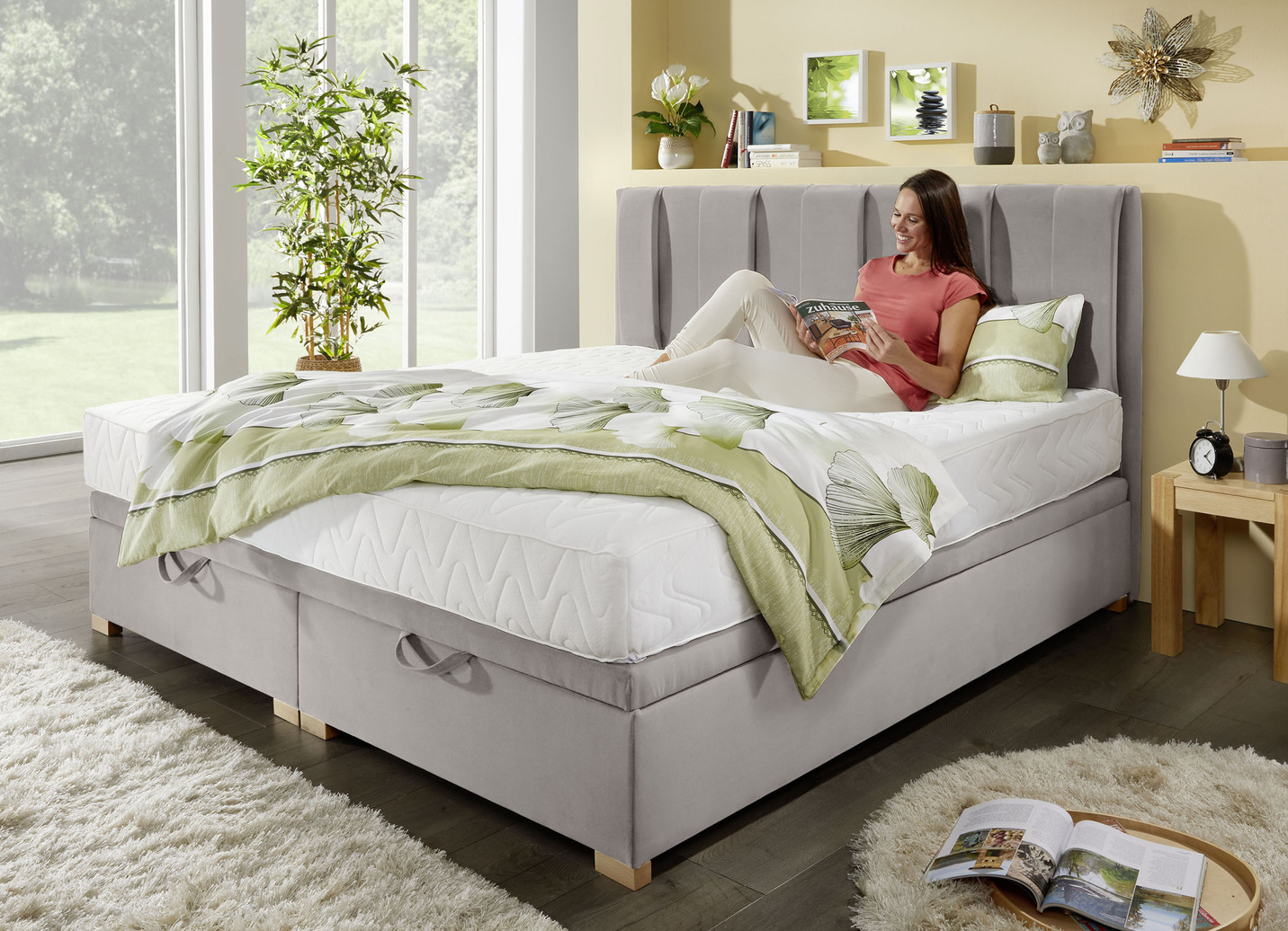 Herrlich gemütliches Boxspringbett mit Bettkasten Betten BADER