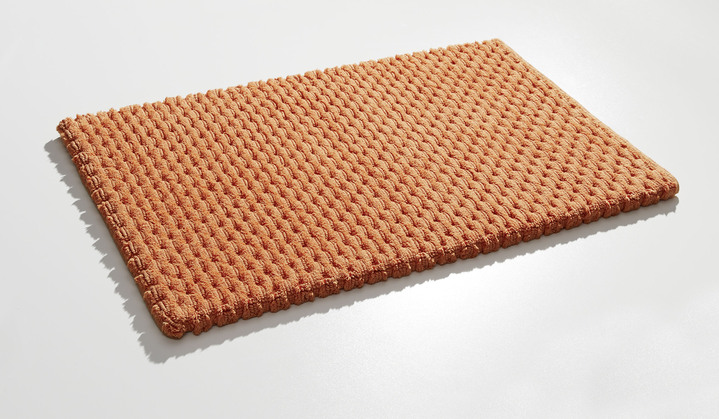 Badgarnituren - Wende-Badgarnitur, in Größe 100 (Vorleger halbrund, 50/ 80 cm) bis 110 (Hänge-WC-Garnitur, 2-teilig), in Farbe MANDARINE Ansicht 1
