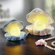 Badezimmeraccessoires - Muschel mit LED-Beleuchtung, in Farbe , in Ausführung Muschel klein