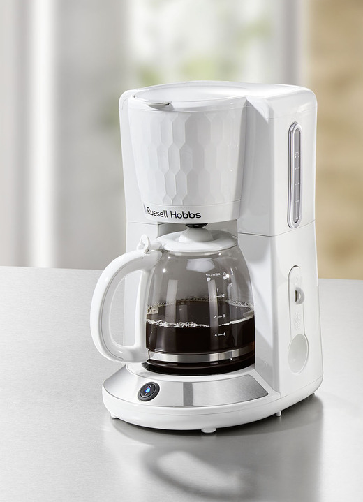 Küchengeräte-Serien - Russell Hobbs Frühstücksserie Honeycomb aus Hochglanz-Kunststoff Ansicht 3 Küchengeräte-Serien - Russell Hobbs Frühstücksserie Honeycomb aus Hochglanz-Kunststoff, in Farbe WEISS, in Ausführung Wasserkocher Ansicht 3