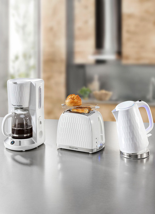 Russell Hobbs Frühstücksserie Honeycomb aus Hochglanz-Kunststoff