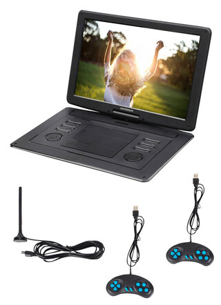 Heimkino - Universum DVD 400-20 portabler DVD-Spieler mit 300 Mini-Spielen, in Farbe SCHWARZ