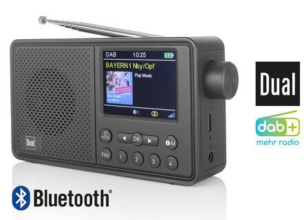 Tragbares DAB+-Radio MCR 120 von Dual