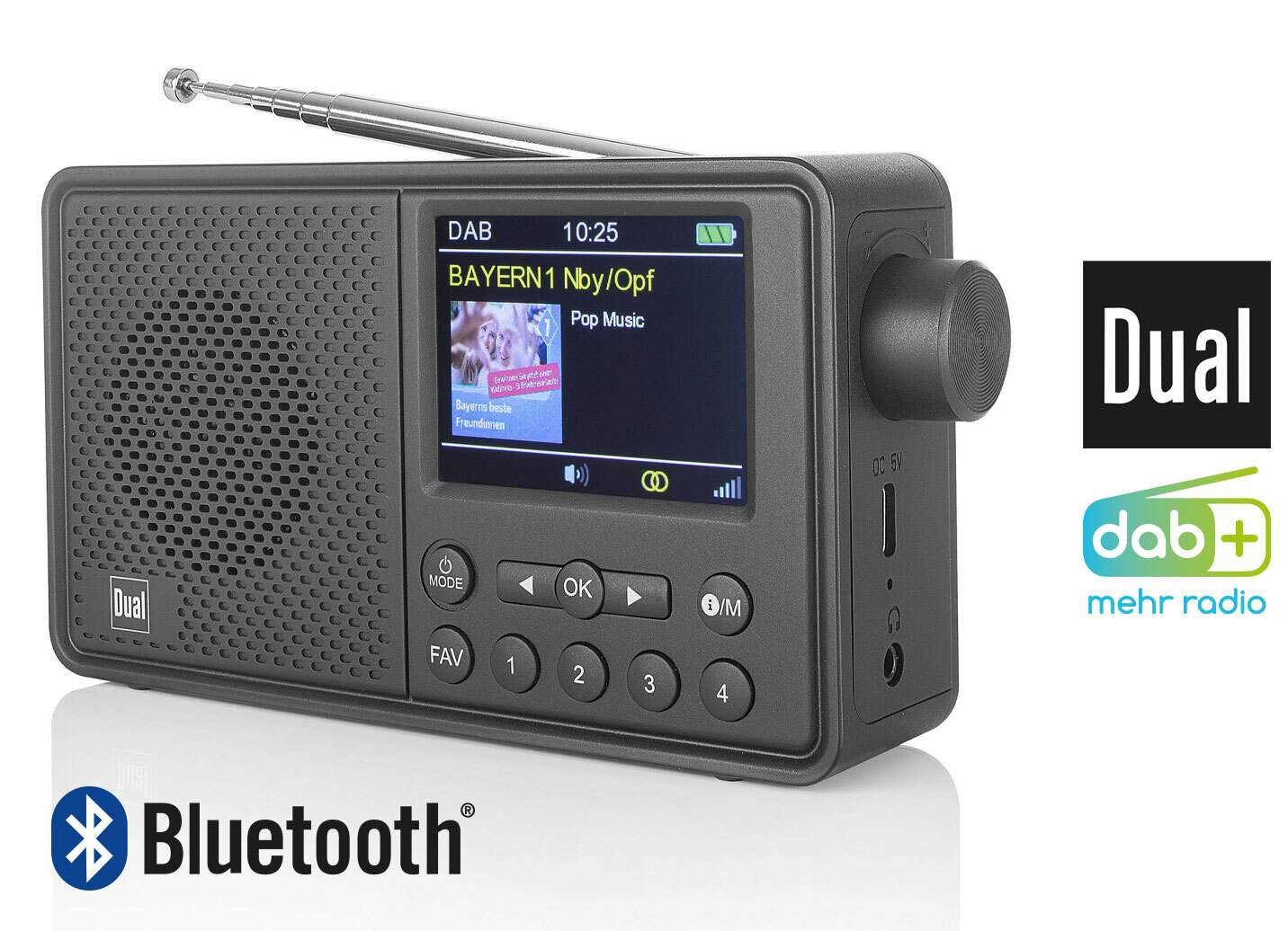 Tragbares DAB+-Radio MCR 120 von Dual - | BADER