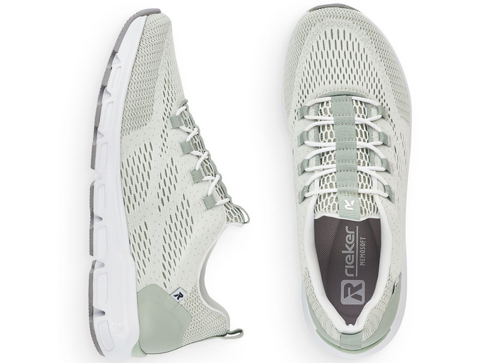- Rieker Sneaker mit elastischer Zierschnürung, in Größe 036 bis 043, in Farbe MINT Ansicht 5