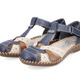 Sandaletten & Pantoletten - Rieker, leichte Damen-Sandalen, Weite G, mit Klettverschluss, in Größe 036 bis 042, in Farbe MARINE-BEIGE-COGNAC – Farbe MARINE-BEIGE-COGNAC – Ansicht 5