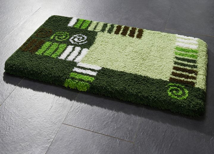 Badgarnituren - Badgarnitur mit rutschhemmend latexierter Rückseite Ansicht 5 Badgarnituren - Badgarnitur mit rutschhemmend latexierter Rückseite, in Größe 100 (Vorleger halbrund, 50/ 80 cm) bis 112 (WC-Deckelbezug, 47/ 50 cm), in Farbe TERRA Ansicht 5